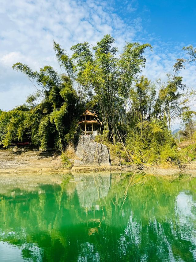 山水畫廣西河池小三峽