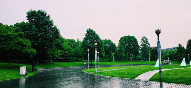 閔行文化公園｜梅雨瀟瀟瀝瀝，公園鬱鬱蔥蔥