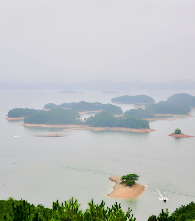 一定要好天氣去千島湖,雨天不適合觀景 一定要好天氣去千島湖,雨天不適合觀景