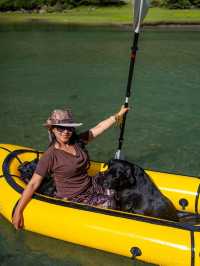 康定月亮湖遛狗人新玩法懶人露營更適合