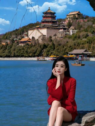 The beauty of the Summer Palace is hidden among its pavilions, towers, lakes, and mountains