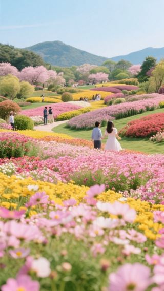 Amazing! Dalian Yinggeshi hides a dreamy and stunning sea of flowers. Folks, who would have thought there's such a fairyland in Dalian – Yinggeshi Botanical Garden!