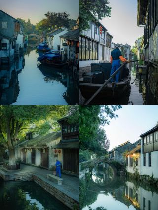 周庄の早朝の正しい楽しみ方は、人が少なくて貸切状態の水墨画のような江南です。
