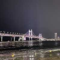 낮과 밤 모두 아름다운 부산 광안리 해수욕장