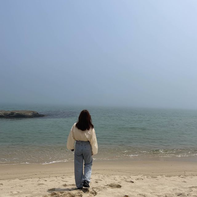 낮과 밤이 예쁜 강문해변