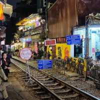 Cafes beside Railway Track