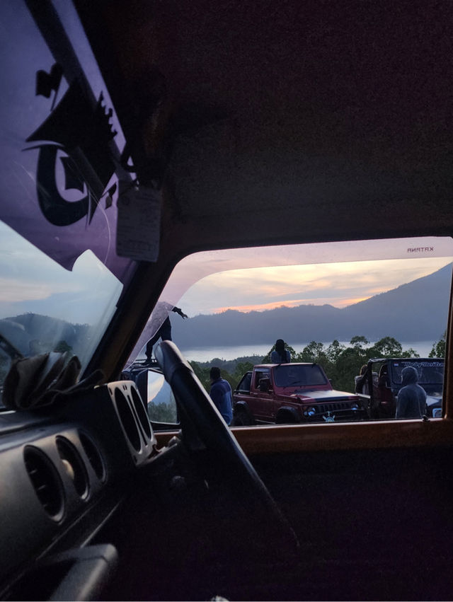 Catching the sunrise from Mt.Batur