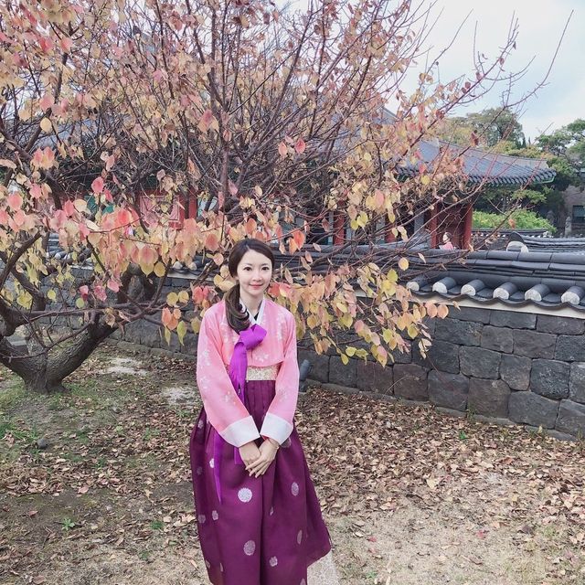 🇰🇷韓國濟州旅遊💯🥰Seongeup Folk Village 성읍민속마을👗💃🏻韓服初體驗