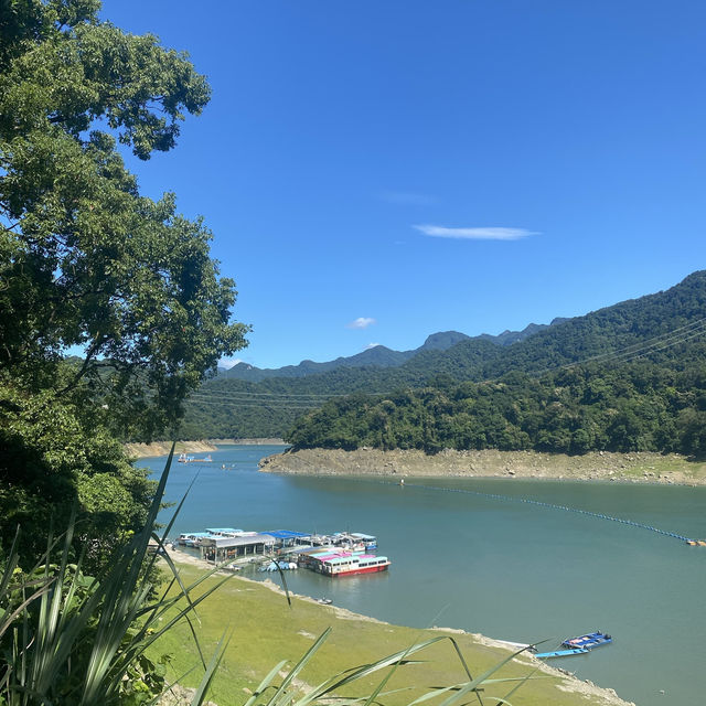 石門水庫遊艇碼頭 ⛰️ 搭船到桃園的桃花源✨