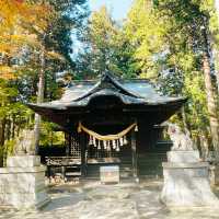 【長野県/紅葉が美しい🍁”出早雄小萩神社”と”出早公園”】