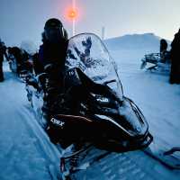 Snowmobile adventure & snow crabs feast