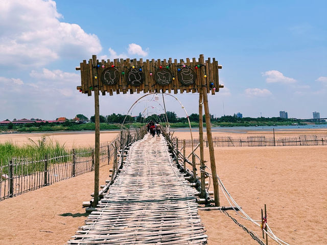 Kaoh Pan Island Bamboo Bridge