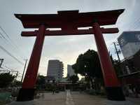 兵庫県尼崎市。大きな鳥居と遊具があります『尼崎えびす神社』