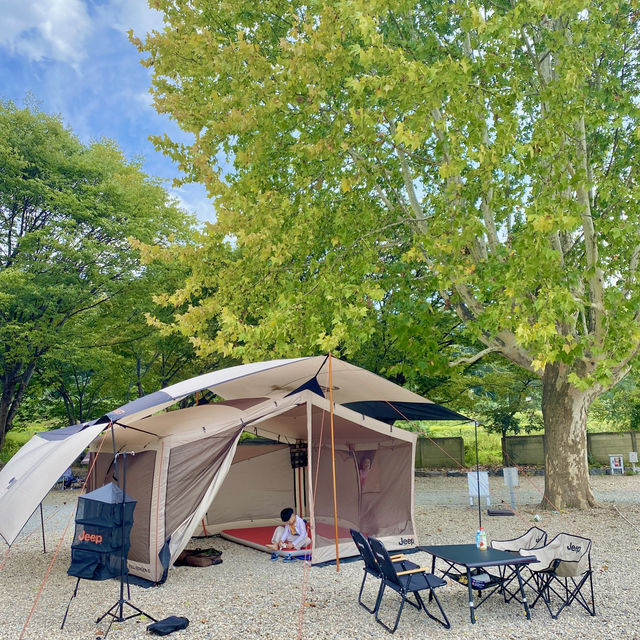 노을이 예쁜 학교 개조 캠핑장 ‘솔부엉이 캠핑장’🏕️