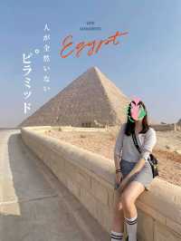 人がいないエジプトのピラミッド🇪🇬この時間に行けば激推しショットが撮れちゃう📸
