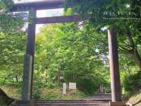 北海道神宮與伏見稻荷神社x綠色森林與紅色鳥居