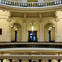 VISITING THE TEXAS STATE CAPITOL.
