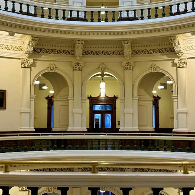 VISITING THE TEXAS STATE CAPITOL.