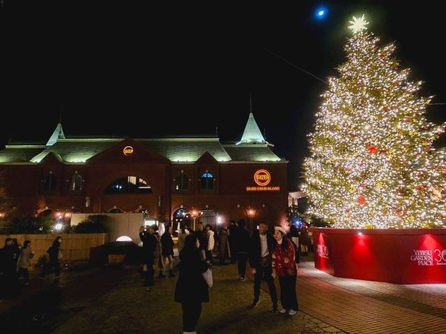A Christmas illumination at Yebisu Garden