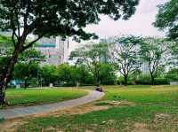 泰國曼谷市中心著名城市綠洲湖泊公園景點：朱拉隆功大學百年世紀公園，歐式園林藝術風格，適合打卡拍照📸親子遊
