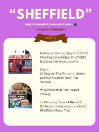 Sheffield for Music Fans & Night Owls 🎶