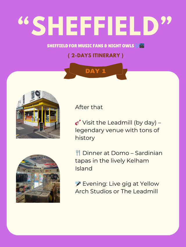 Sheffield for Music Fans & Night Owls 🎶