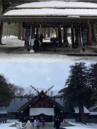 Snowy shrine in Hokkaido 