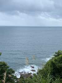 在這兒看海，看大梅沙海濱棧道，原來也很美🤩🤩