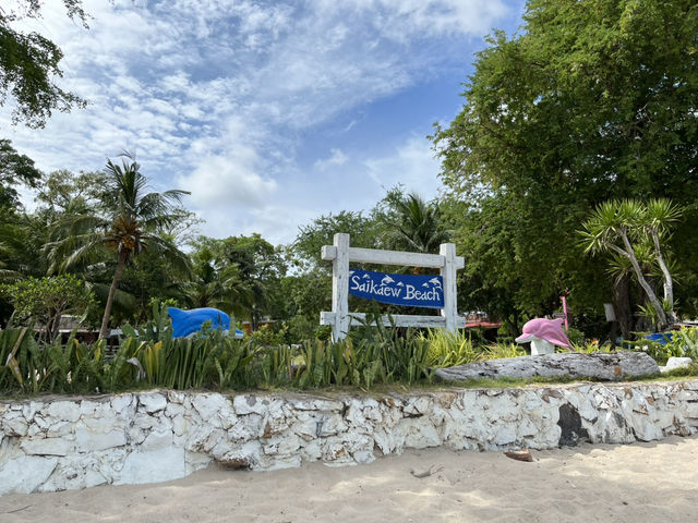 🌴✨ 　ガラスのように輝く白い砂浜、サイケオビーチで心もリフレッシュ。