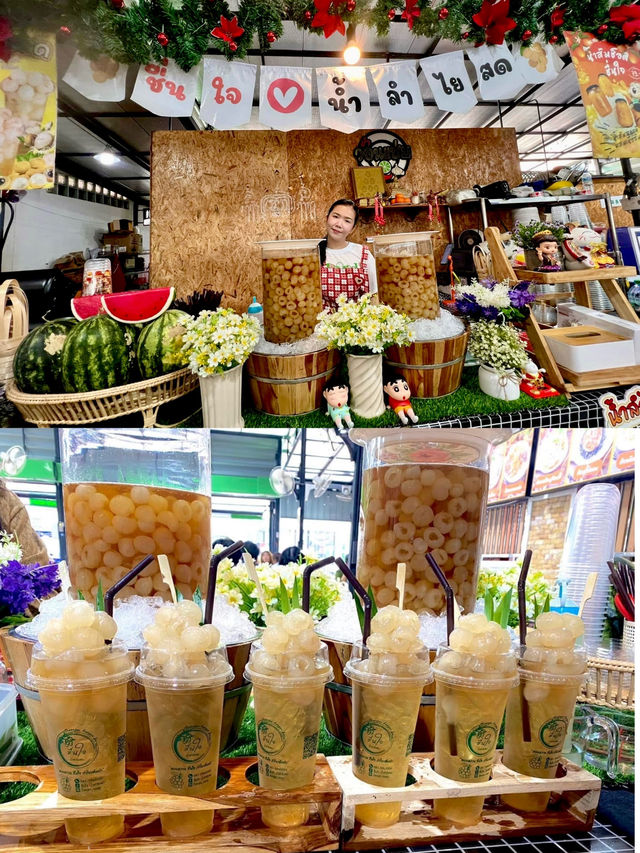 🌟น้ำลำไยสดสุดป๊อบ ท๊อปเนื้อลำไยล้นๆอร่อยต้องลอง