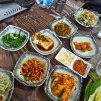서귀포 안덕면 맛집)동광가든 - 제주신화월드 근처 흑돼지 오리주물럭 맛집