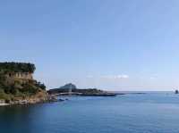 Saturday vibes กินลมชมสะพานเรือกรรเชียงในเมืองซอกวีโพ@Saeyeongyo Bridge,Jeju Island