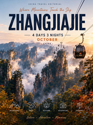 張家界 4 天 3 夜全攻略:十月遊中國 — 雲霧繚繞的石峰