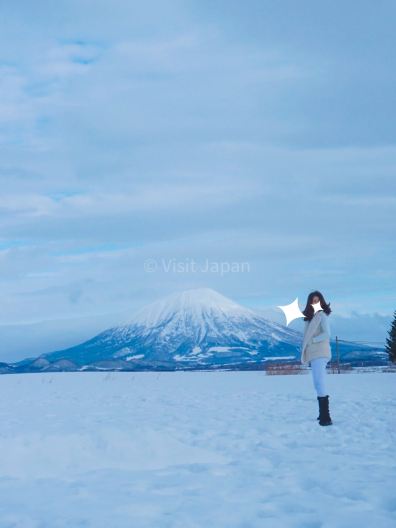 🏔️ Núi Yotei ~ "Núi Fuji của Hokkaido", với khung cảnh ngoạn mục của ngọn núi lửa giữa vùng đất phủ đầy tuyết trắng ❄️🇯🇵