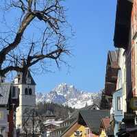 Stroll in Kitzbuhel Austria town area