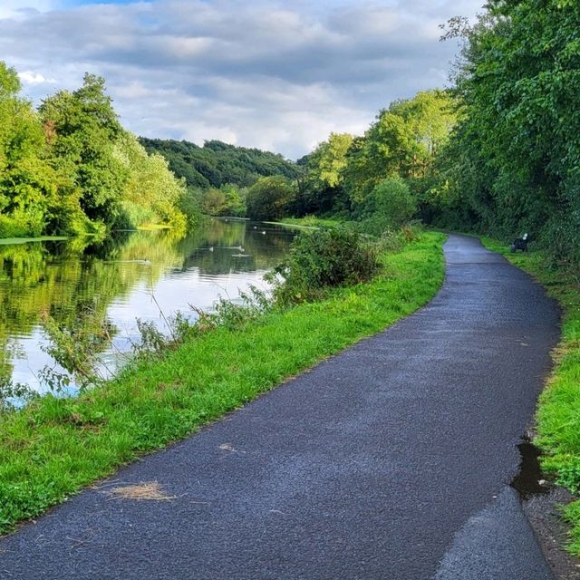 lagan river in belfast, uk