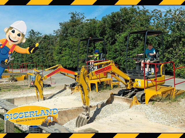 Digger fun at digger land Durham 