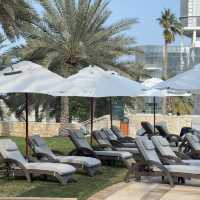 Nice hotel with a private beach in Abu Dhabi