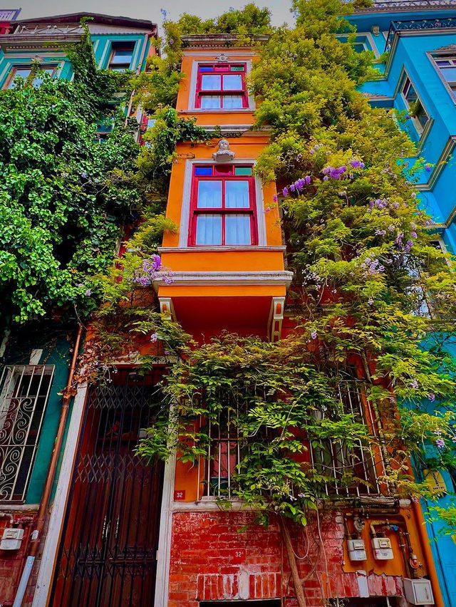The colorful houses of Istanbul