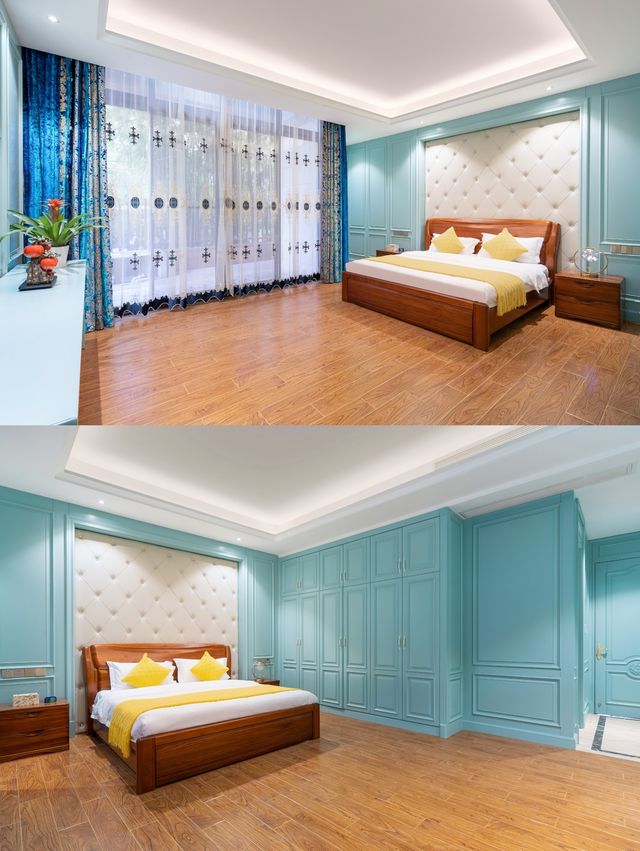 躺在Tiffany的床，看Tiffany的海
