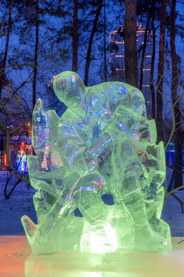 哈爾濱|兆麟公園流光溢彩
