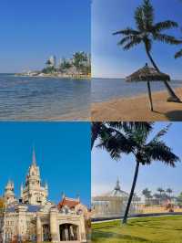 在唐山,有一個曹妃甸攬月的旅遊景區,景色非常美麗