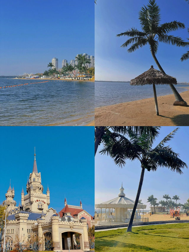 在唐山,有一個曹妃甸攬月的旅遊景區,景色非常美麗 在唐山,有一個曹妃甸攬月的旅遊景區,景色非常美麗