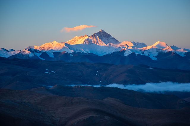 自駕新藏線上的風景 雪山冰川湖泊。