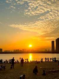 長沙小洱海落日攻略