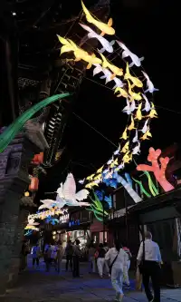 右滑磁器口的自貢非遺魚燈！全屏震撼！