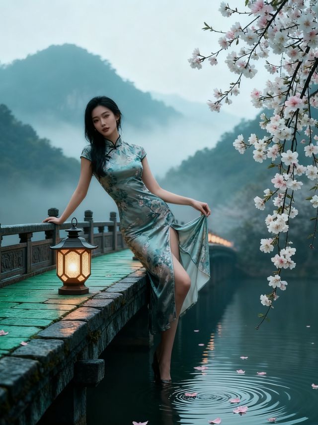 衢州古風禪意大片！穿旗袍賞櫻花秒變文藝女主