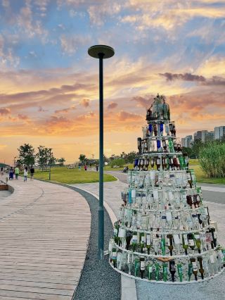 칭다오 신흥 로맨틱 명소 해지련 공원 완전 정복