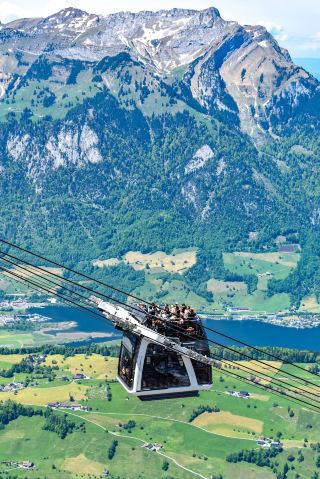 The world's only open-top Cabrio cable car, just 18 minutes away