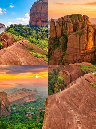 Don't just rush to Wugong Mountain. This Danxia fairyland, visited three times by Xu Xiake, is easy to climb and uncrowded!